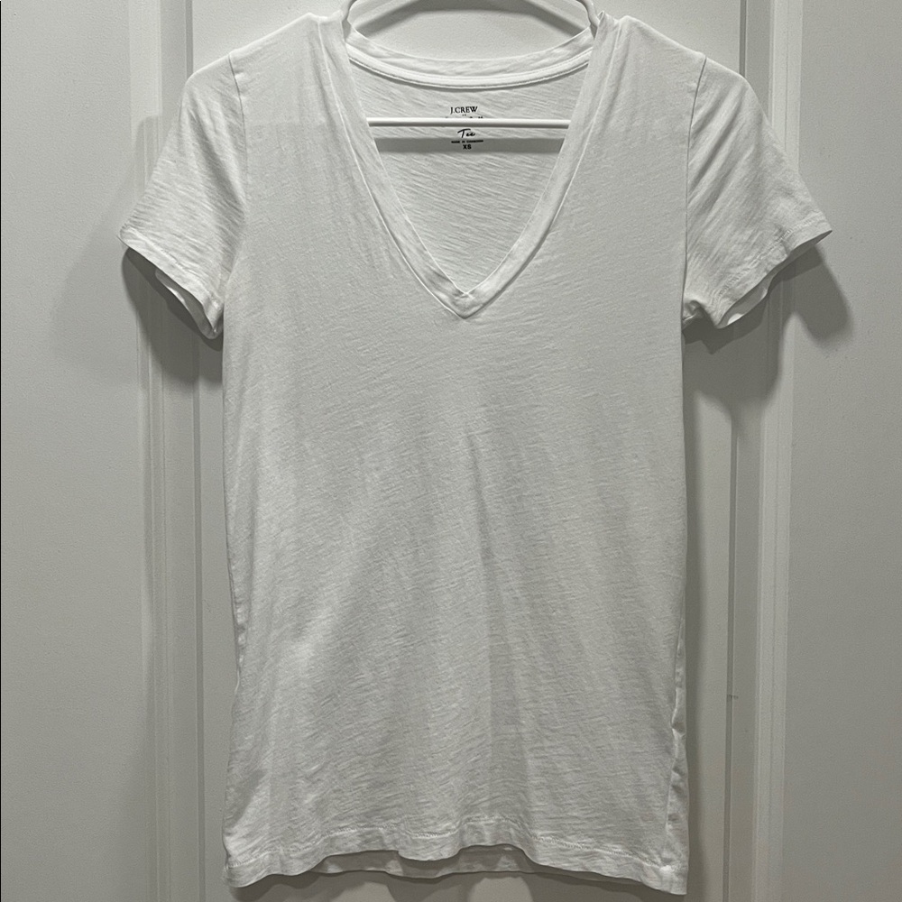 J. Crew Slub Cotton V-Neck Tee